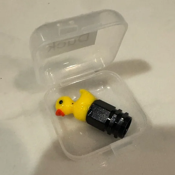Duck Valve Stem Caps for Car, Bicycle, Motorcycle | Duck Tire Caps Set of 5 - Picture 7 of 8